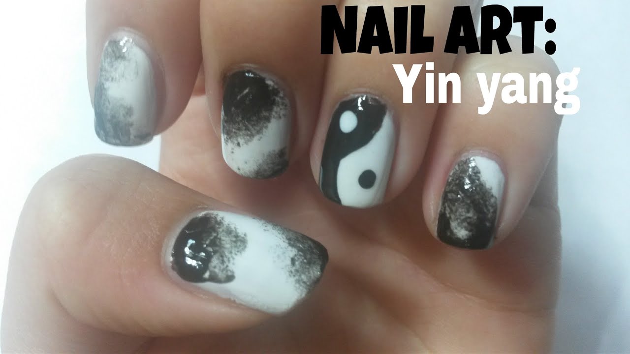 How to Create a Yin Yang Nail Art Design - wide 5