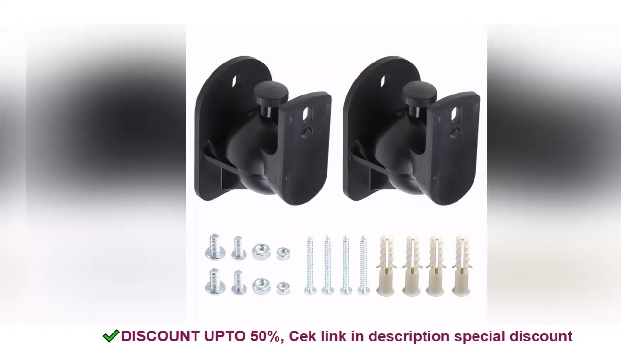 Speaker Wall Mount Surround Sound Bracket Satellite Bookshelf Box Long Arm