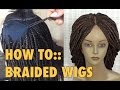 BRAIDED WIG//5 ways to attach extensions to wig cap