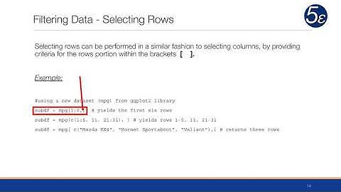 R Module 3.2 - Filtering Data Frames and Matrices