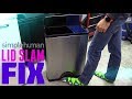 Simplehuman trash can slamming lid slam fix  repair cw1830