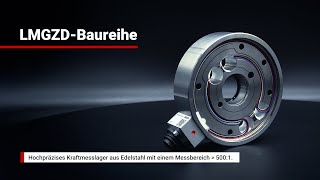 Hochpräzises Kraftmesslager aus Edelstahl mit einem Messbereich grösser als 500:1.