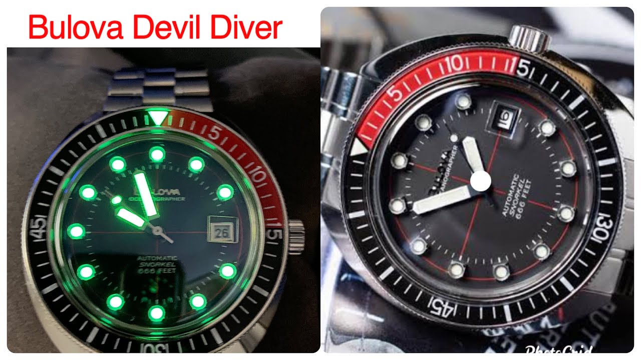 Seiko SRPA21 PADI Tortuga Vs Bulova Oceanographer Devil Diver - YouTube