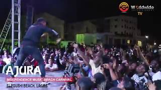 AJURA THRILLS CROWED WHILE PERFORMING ENCHANTED AT NIGERIA INDEPENDENCE MUSIC BEACH CARNIVAL