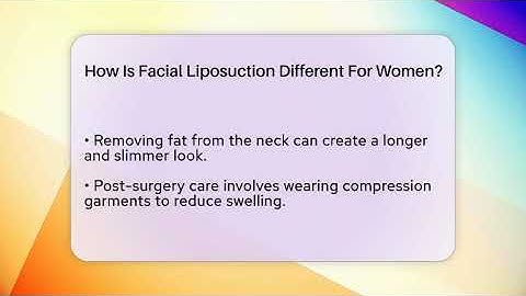 How Is Facial Liposuction Different For Women? - The Operating Table