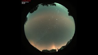 Aurora Glimpse Through the Clouds | Night Sky Timelapse from Dorset (Oct 10, 2024)