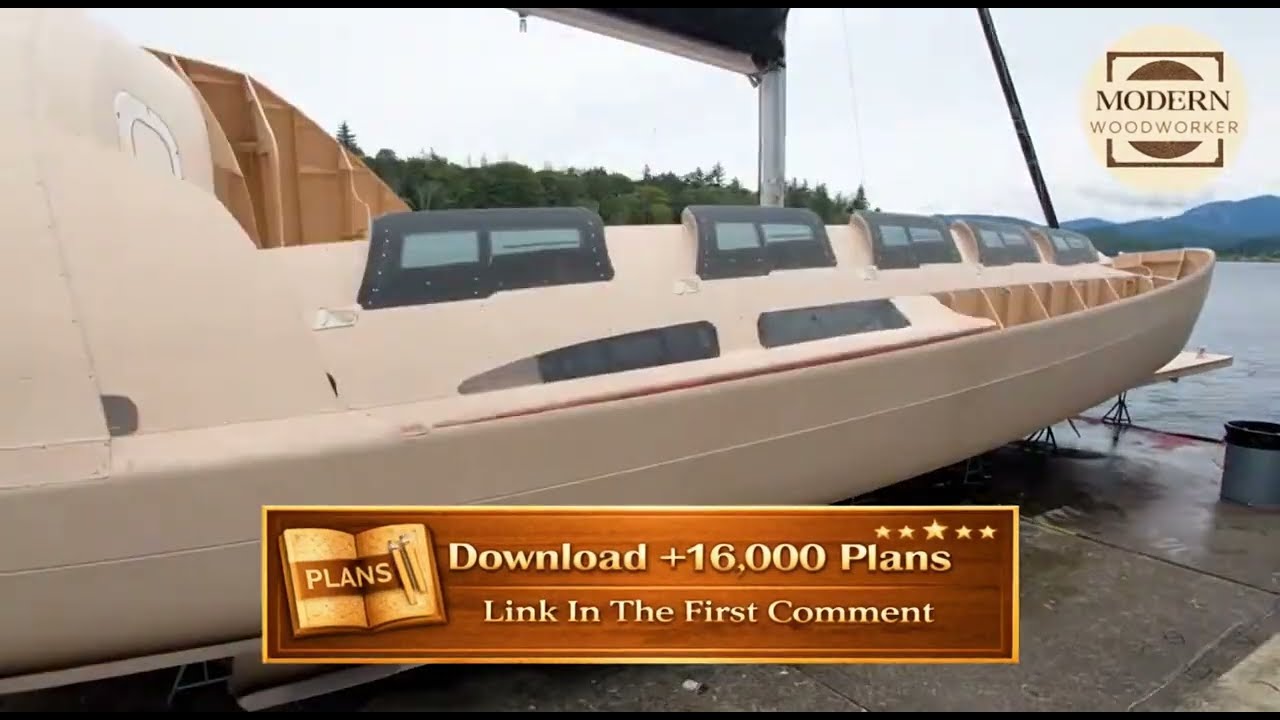 This DIY 32ft Black Trimaran Build Will Blow Your Mind | Step-by-Step Boat Building Plans