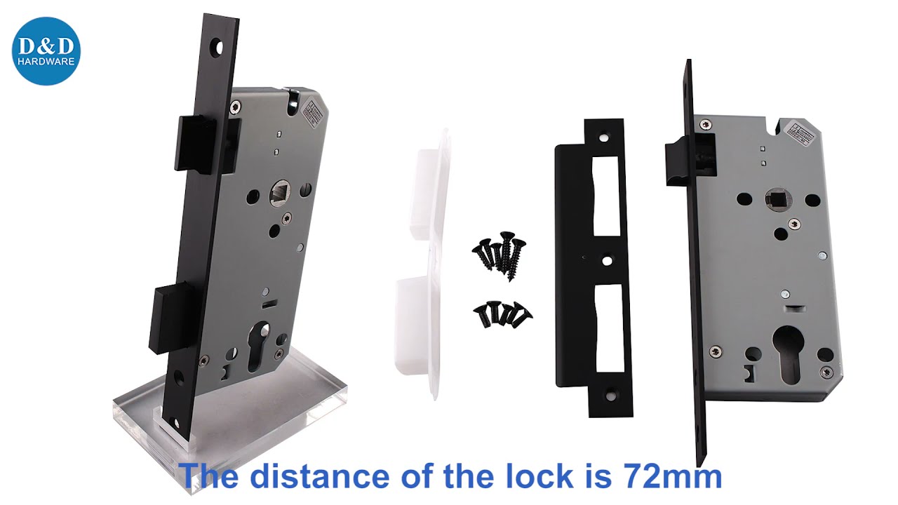 CE EN12209 SS304 Matt Black Front Door Safety Lock-DDML009-5572-D&D HARDWARE