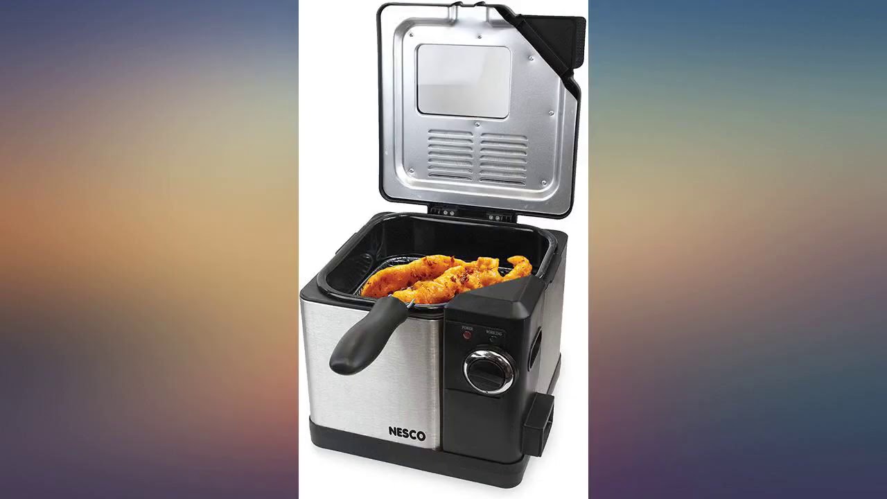 NESCO DF25, Deep Fryer, Stainless Steel, 2.5 liter, 1600 watts review YouTube