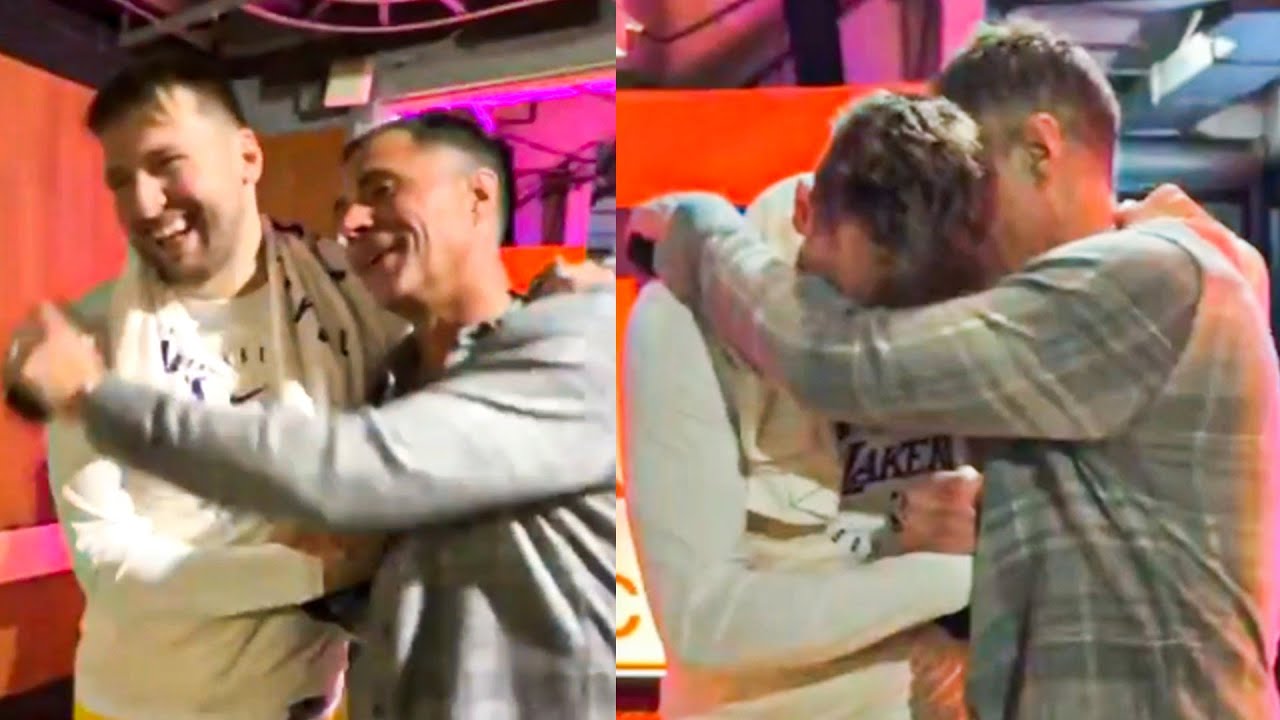 Luka Doncic's EMOTIONAL Reaction When Rob Pelinka Surprised Him after Doncic's Debut vs Utah Jazz