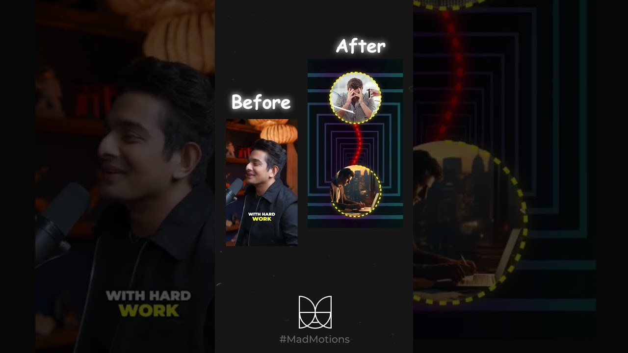 Editing a normal YouTube video into an engaging reel  #videoediting #motiongraphics  #aftereffects