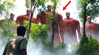 Attack on Titan in Real Life 😱 Giant Titans Appear in Himalayas | Epic Cinematic Scene | aot