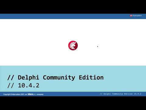 Embarcadero Webinar  Die neue Delphi Community Edition 10.4.2