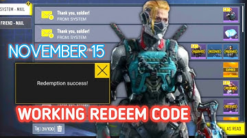🤯 November 15 New Redeem code codm 2022 | Redeem Free Cipher Character & Pathfinder Crates in Codm