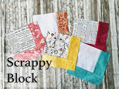 How to make a Scrappy Quilt Block - YouTube