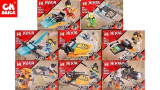 Unoffical LEGO NINJAGO MINIFIGURES SET 8 IN 1 MG910 UNOFFICAL LEGO SPEED BUILD