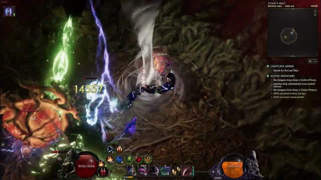 Lightning bug Last epoch 1.0 T4 Julra and T4 Mountain Boss
