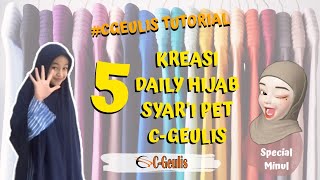 5 KREASI DAILY HIJAB SYAR'I PET | C-Geulis Tutorial screenshot 5