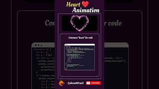 Heart Animation Using HTML CSS &amp; JavaScript ❤️ | Particle Heart Effect | CodewithLord