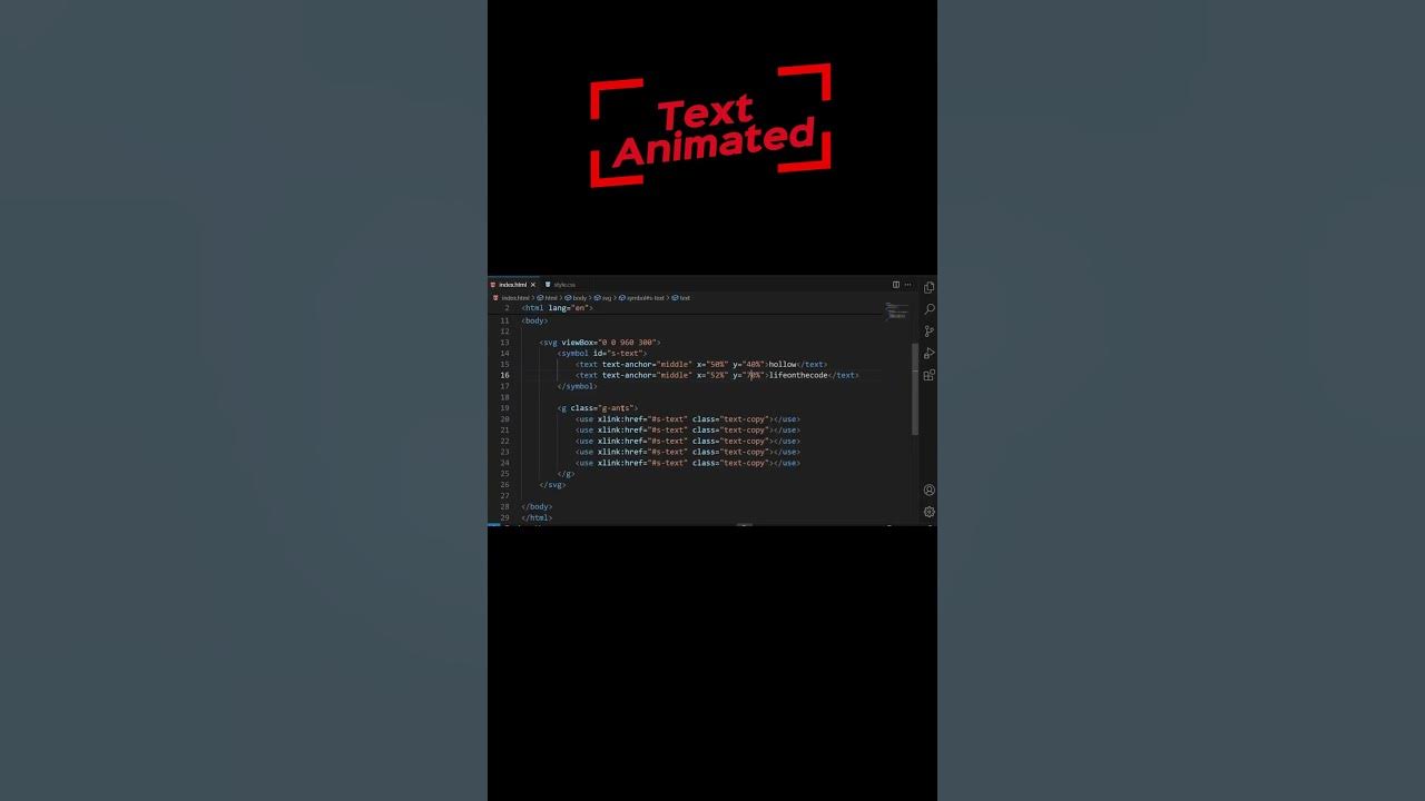 How to create text animation in html and css || Modern Text Animation # ...