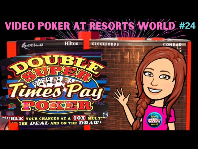 Multiplier Coming Through! VP at Resorts World 24 E436 #videopoker,#gambling,#casino