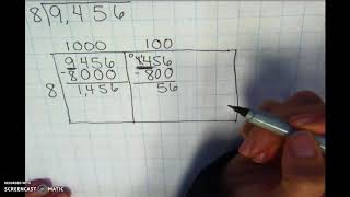 Partial Quotients - Box Method