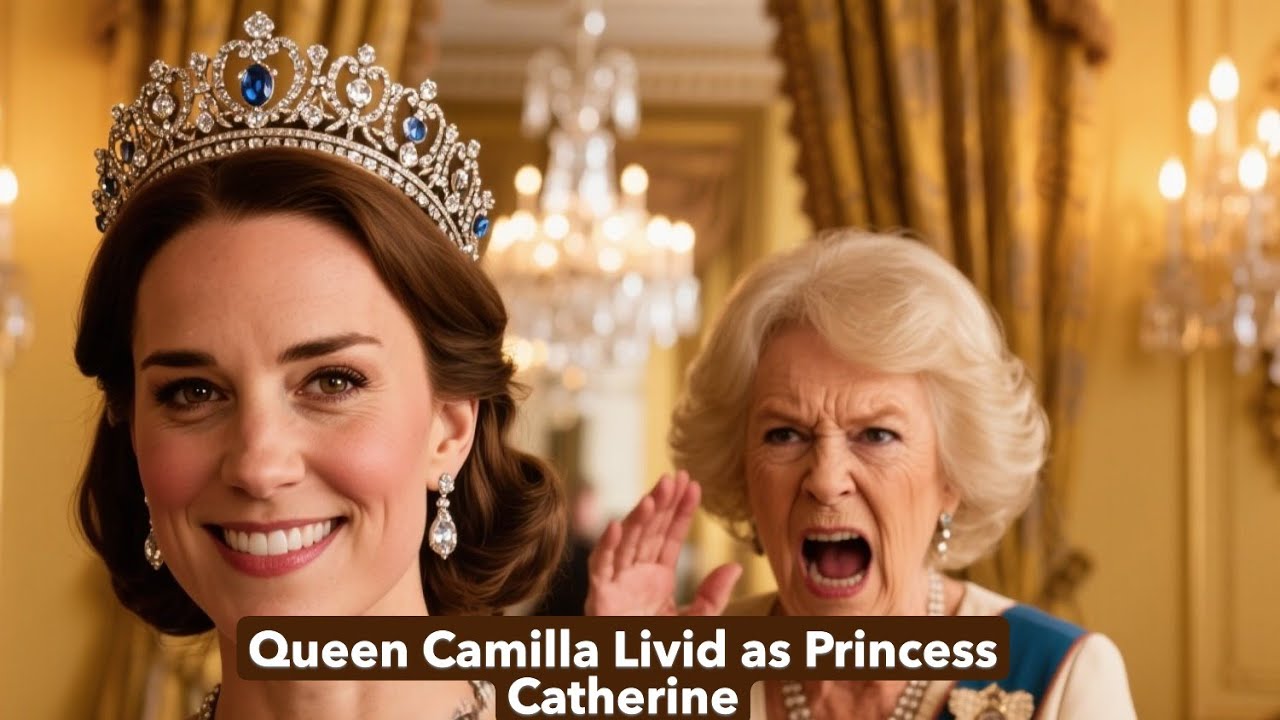 Queen Camilla Livid as Princess Catherine Wears Coveted Tiara Inherited from Queen Elizabeth!