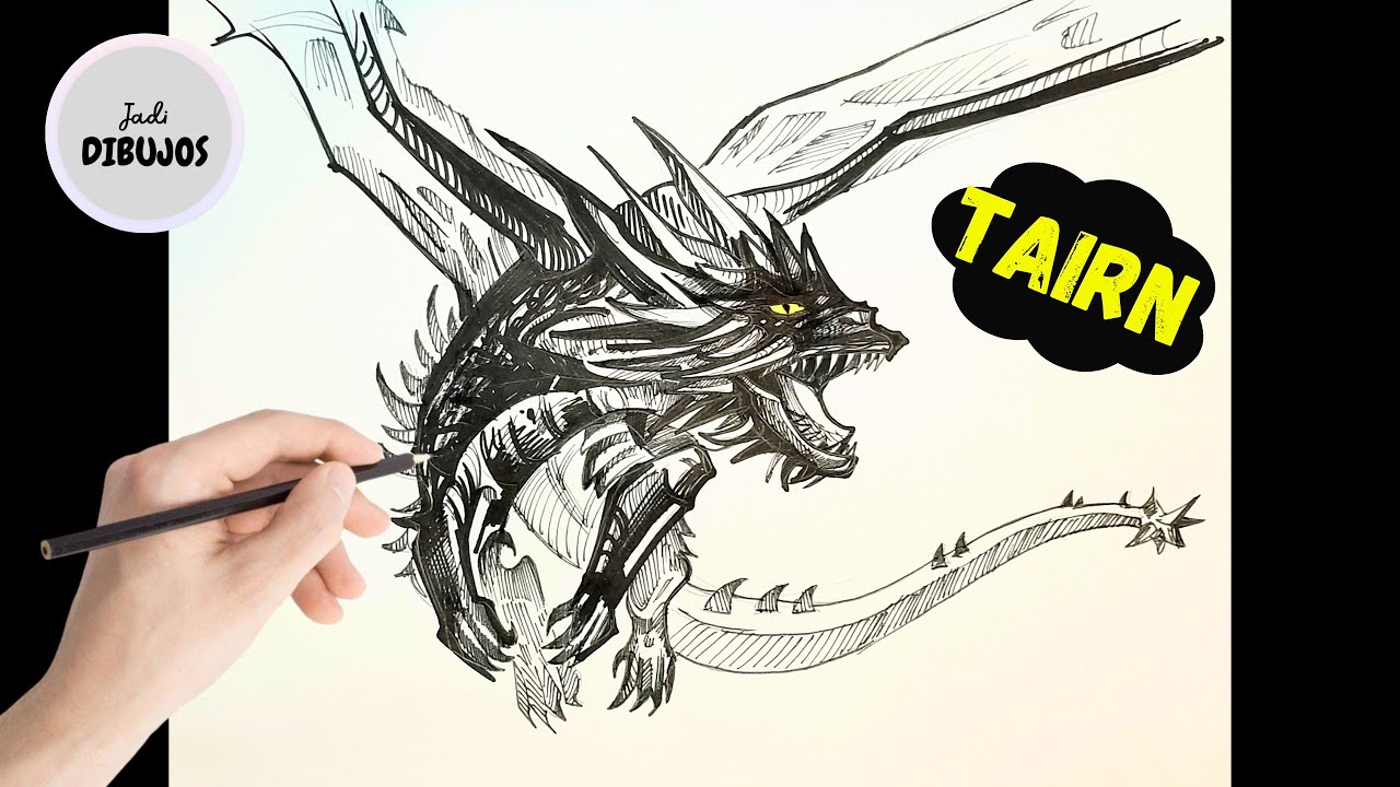 Cómo dibujar a TAIRN de FOURTH WING 🐲🔥 How to draw TAIRN from FOURTH