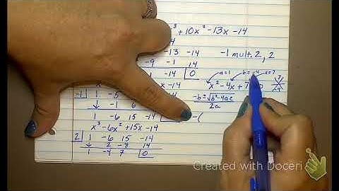 7.2A Complex and Irrational Roots 9/5/19