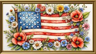 #SilentTVArt #FrameTVArt #SamsungFrameTV #TVArtNoMusic #GoldFrameTVArt #FloralTVArt screenshot 2