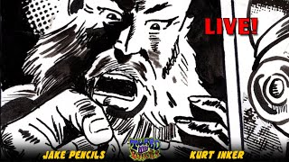 Making TURBO Pit-fighter Comic LIVE: Episode 182 | Reviewing The DUKE Pages + Using Our Custom Font