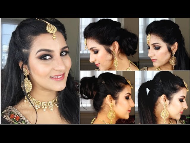 Indian Bridal Hairstyles Step by Step Perfect For Wedding | Top 3 Amazing  South Indian Hairstyles | - YouTube