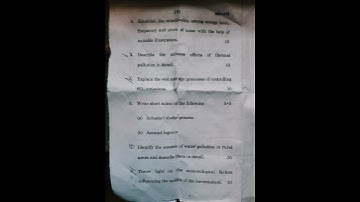 MEV015 JUNE 2023 ENVIRONMENT POLLUTION  CONTROL AND MANAGEMENT || IGNOU QUESTION PAPER||