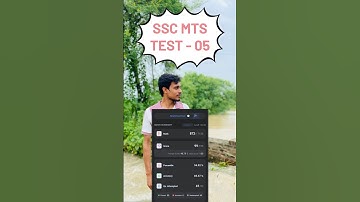 SSC MTS MOCK TEST SCORECARD 📌 #sscmts #mocktest