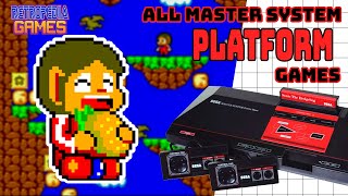 Todos os Jogos de Plataforma do Master System - All Sega Master System platform games