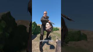 Dead Man Kills Warrior 😮 - Melon Playground #warriors #deadman #shorts