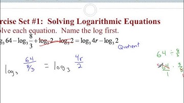 Lesson 8.5 - Solving Logarithms (Examples 5 & 6)