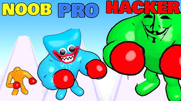 NOOB vs PRO vs HACKER in Punchy Race (NEW UPDATE)