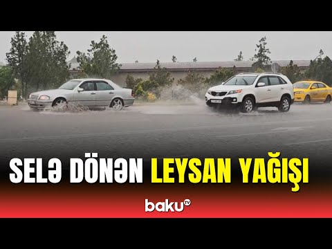 Naxçıvan küçələri selə qərq oldu