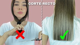 HOW TO CUT STRAIGHT OR EVEN HAIR (by myself)