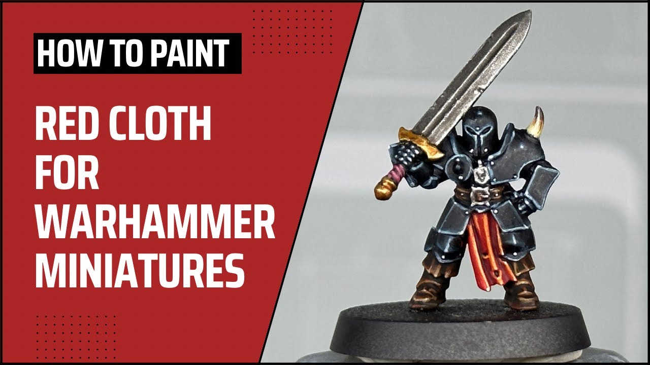 How to Paint: Red cloth for warhammer miniatures - YouTube