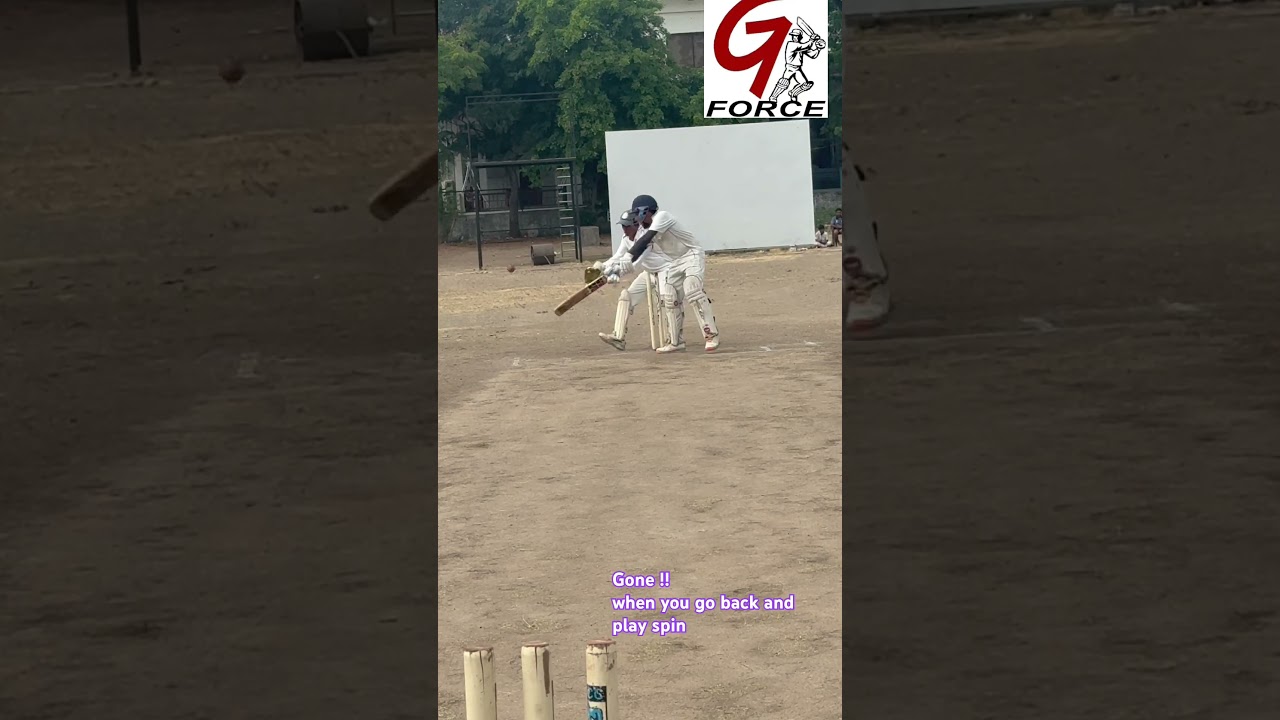 When you play on spinning track. Always play in front foot..#cricket #viral #passion