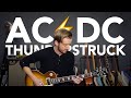 THUNDERSTRUCK Guitar lesson Tutorial AC/DC HOW TO PLAY IT FAST