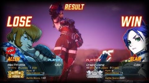 FIGHTING EX LAYER Allen vs Blaire