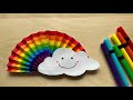 How to make rainbow with paper  paper rainbow  rainbow craft ideas with paper  rainbow model