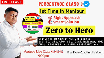 Complete Maths in Manipuri || Percentage Class 3 || Khwaidei atenba Method Smart Approach✅