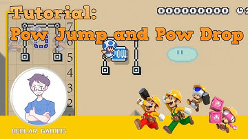 Tutorial 4: Pow Jump and Pow Drop in Super Mario Maker 2 (English Subtitles on)