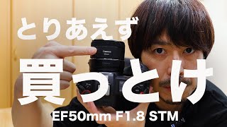 【Canon EOS R】EF50mmF1.8STMレビュー【最強コスパの1本】