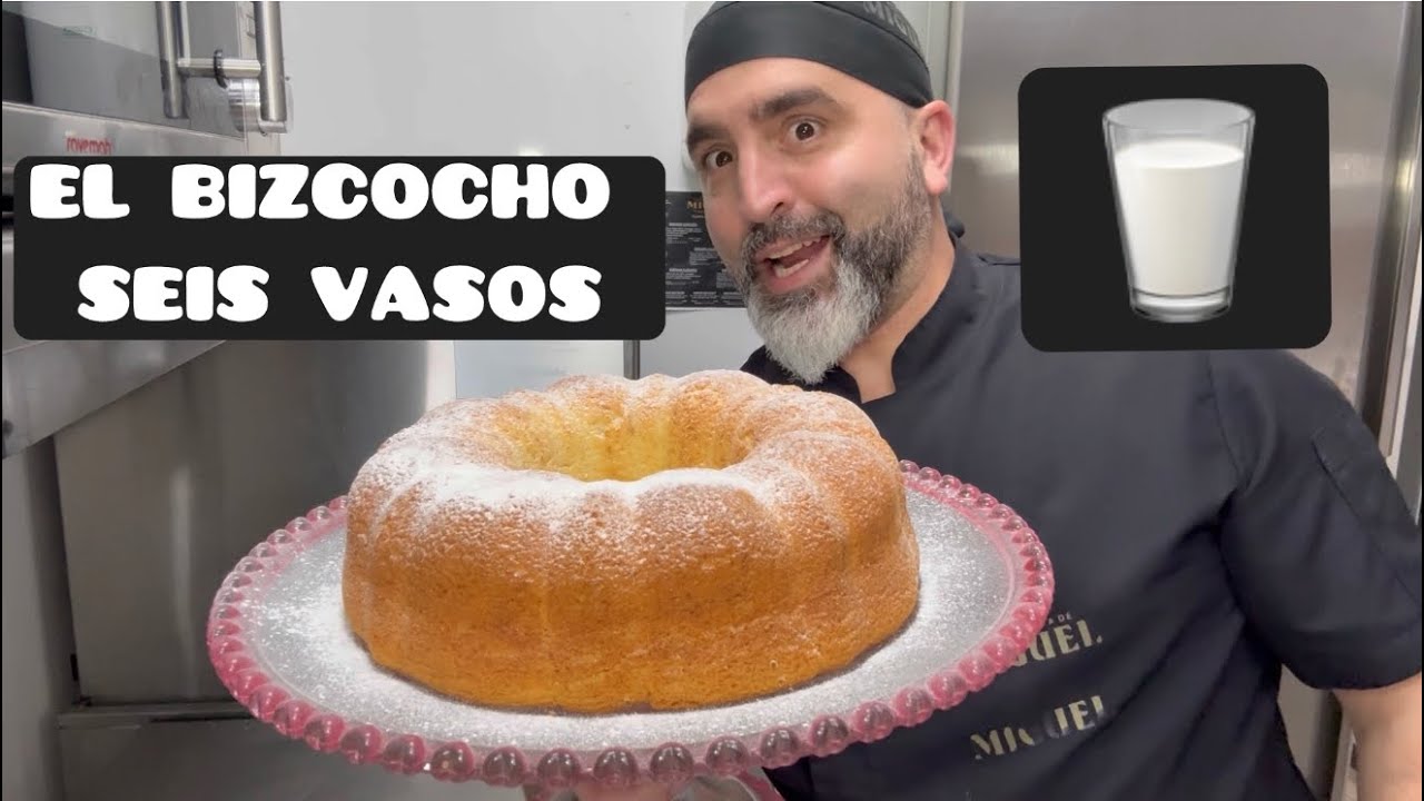 BIZCOCHO LLAMADO SEIS VASOS, ESTA MEDIDA JAMÁS TE FALLARÁ.