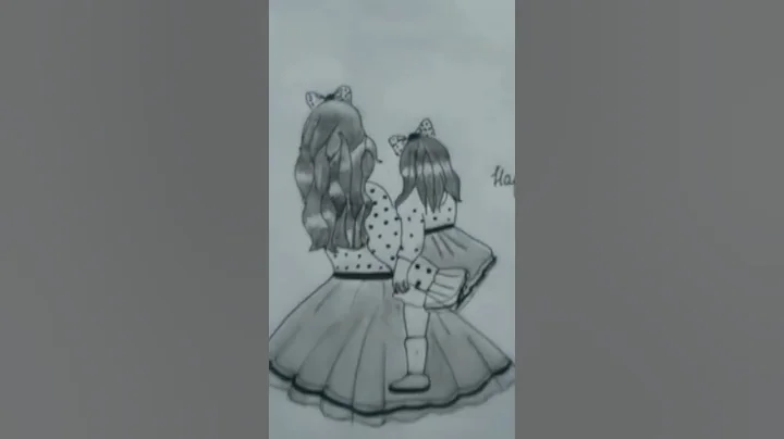 mother daughter love drawing || #shorts #drawing #trending